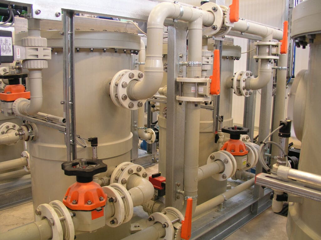 Detalhe do AquaDrum instalado